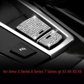 Модная наклейка из сплава цинка с бриллиантами для автомобиля с автофиксацией для b + m + w 5 серии 6 серии 7 серии gt X3 X4 X5 X6 серебряный