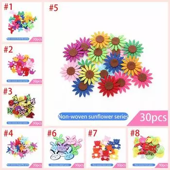 Модная наклейка с лепестками животных, принадлежности для сумок, материал «сделай сам», детская нашивка, швейная головоломка, ремесло, нетканый материал 10