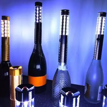 Модная неяркая эргономичная ручка светящаяся палочка для вечеринок светодиодная палочка светящаяся опора для домашнего использования золотистый