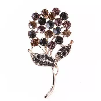 Модная нежная темпераментная брошь в виде одуванчика со стразами и кристаллами, аксессуары для одежды знаменитостей высокого класса