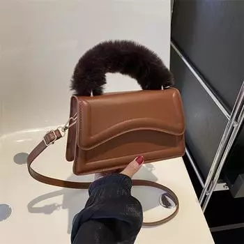 Модная нишевая дизайнерская сумка женская 2024 ранняя весна новая женская сумка однотонная повседневная сумка одно плечо сумка-мессенджер прилив белый