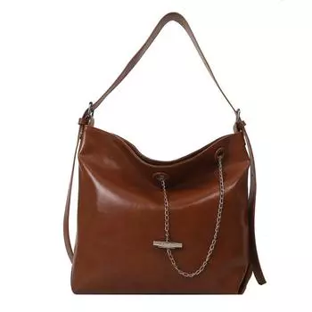 Модная нишевая сумка на плечо, сумка для подмышек, сумка-багет чёрный