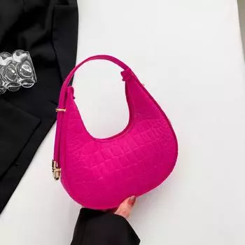 Модная нишевая сумка подмышкой 2024 года, новая сумка весна женская ретро трендовая сумка через плечо повседневная простая сумка чёрный