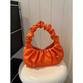 Модная новая дорогая сумка Cloud, плиссированная маленькая сумка, однотонная сумка на одно плечо, подмышка, женская сумка, универсальная однотонная сумка, женская сумка