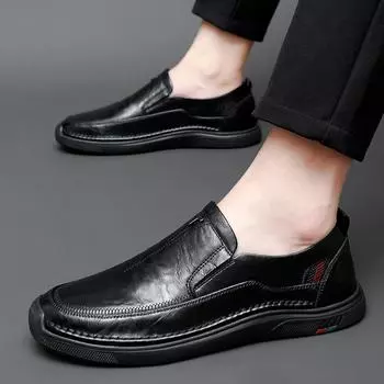 Модная новая обувь ручной работы из натуральной кожи повседневная обувь для мужчин плоская платформа прогулочная обувь обувь для отдыха на открытом воздухе мокасины дышащие кроссовки 38 коричневый