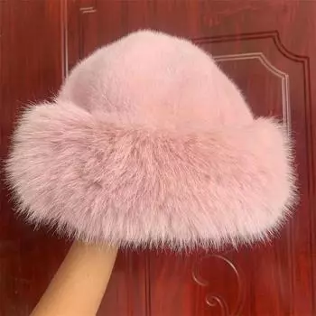 Модная новая стильная монгольская шапка для девочки осень и зима утолщенная плюшевая теплая шапка защита ушей шапка для женщин белый