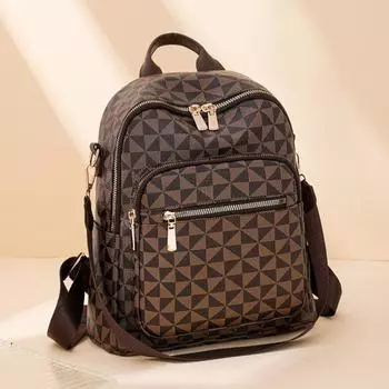 Модная новая женская сумка-рюкзак на молнии, большая вместимость, простая и атмосферная, модная и универсальная, изысканная и высококачественная одноплечевая сумка