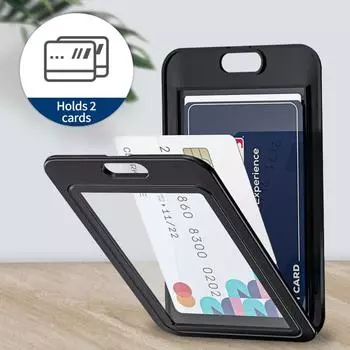 Модная обложка для карточек для женщин и мужчин, рабочая визитная карточка, прозрачные держатели учетных данных, деловая работа, удостоверение личности, значок, ремешок, держатель, чехол для сумки 3 pcs with a set розовый