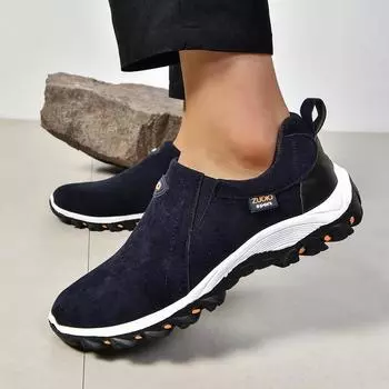 Модная обувь для мужчин. Мужские мокасины больших размеров. Повседневные удобные кроссовки. Обувь для отдыха без застежек. Легкие винтажные туфли на плоской подошве. 37 синий