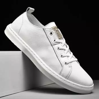 Модная обувь для мужчин, повседневная кожаная белая мужская обувь, дизайнерские туфли на плоской подошве, ретро-лоферы, мужские мокасины, классические белые кроссовки для отдыха 39
