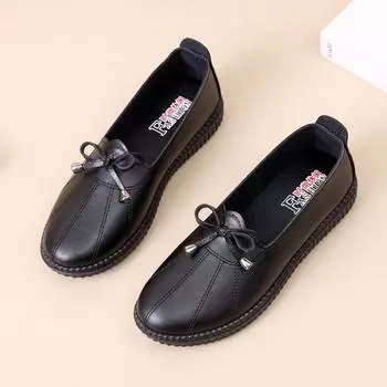 Модная обувь для новых мам. Мягкая подошва и мягкая поверхность. Удобная нескользящая повседневная обувь для среднего и пожилого возраста. Женская обувь на плоской подошве. 35 красный