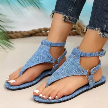 Модная обувь для женщин Летние сандалии Женские шлепанцы на плоской подошве Гладиаторские сандалии Пляжные удобные легкие тапочки Женские туфли на плоской подошве 36 бежевый