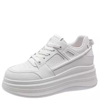 Модная обувь для женщин Модные кроссовки Дышащие туфли на плоской подошве Женские туфли на вулканизированной подошве для ходьбы Женские повседневные кроссовки Zapatos 35 белый