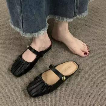 Модная обувь для женщин, женские тапочки, мокасины с закрытым носком, модные мягкие плоские роскошные резиновые PU, простые мокасины с ажурным узором, женская обувь 35 серебряный