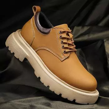 Модная обувь из натуральной кожи, классические мужские повседневные оксфорды, обувь для отдыха на открытом воздухе, мужская модная обувь для пешего туризма и треккинга 38 хаки
