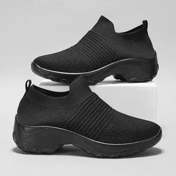 Модная обувь женская летняя новая одинарная обувь легкая платформа нескользящая и дышащая повседневная сетчатая спортивная обувь мокасины для женщин 37
