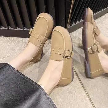 Модная обувь женская обувь на плоской подошве с круглым носком повседневные женские кроссовки слипоны мокасины меховое платье зимние ретро слипоны новые на шнуровке резиновые флоковые туфли 35 бежевый