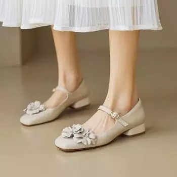 Модная обувь Женские тапочки Низкие каблуки-копышки Рим ПУ Шлепанцы Резиновая обувь Женские 2024 Низкие тапочки Резиновые каблуки-копышки ПУ Рим 35 бежевый