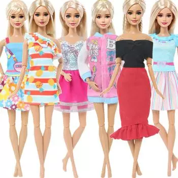 Модная одежда для кукол для куклы Барби, платье, юбка, элегантные наряды для куклы 1/6 11,5 дюймов, игрушки для девочек(никаких кукол)