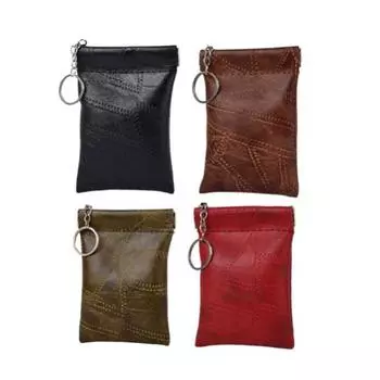 Модная одежда кошелек для ключей для женщин и мужчин кошелек для монет ключница брелок органайзер сумка чехол для ключей от машины простой держатель для ключей чёрный