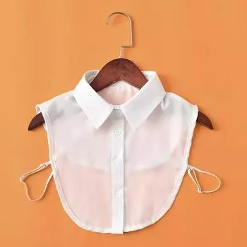 Модная однотонная рубашка с искусственным воротником, женские съемные воротники для мужчин, ожерелье с лацканами, блузка с искусственным воротником, топ-декор