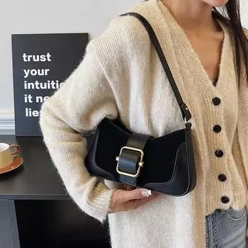 Модная однотонная сумка через плечо, модная сумка через плечо из искусственной кожи, женская стильная сумка и кошелек