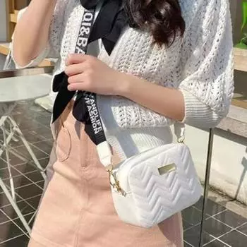 Модная однотонная сумка через плечо, сумки через плечо для женщин из искусственной кожи, простая универсальная тканая сумка, кошелек для мобильного телефона хаки