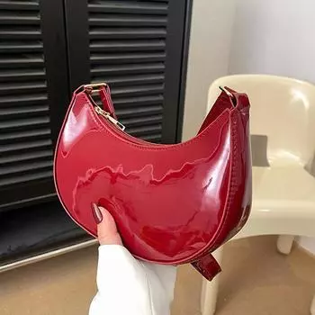 Модная однотонная сумка кроссбоди на молнии, ручная, с текстурой, делающей лицо ярче, в стиле легкой роскоши