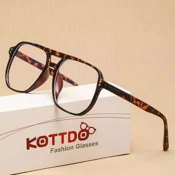 Модная оправа для очков, большая оправа, простые очки белый