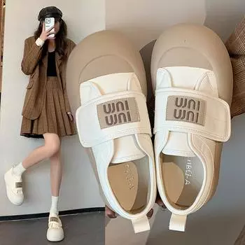 Модная осенняя женская обувь. Модная толстая подошва. Удобная женская спортивная обувь. Модная и универсальная повседневная спортивная обувь. 35 хаки