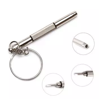 Модная отвертка для очков 3 в 1, ручные инструменты, комплект для ремонта солнцезащитных часов с брелоком, набор отверток