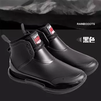 Модная пара дождевой обуви для пар, мужская милая шнуровка, студенческая водонепроницаемая обувь, уличные универсальные повседневные резиновые сапоги, рабочая обувь для женщин 36