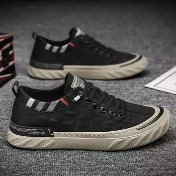 Модная парусиновая мужская обувь, удобные универсальные кроссовки, мужская летняя дышащая повседневная обувь из ледяного шелка для ходьбы, лоферы для занятий спортом на открытом воздухе 39 серый