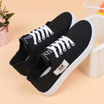 Модная парусиновая обувь для женщин на осень, новая женская обувь на весну, маленькие белые туфли, студенческие спортивные туфли на плоской подошве 35 белый