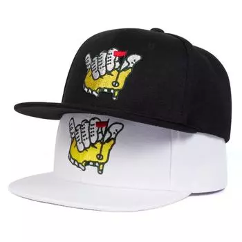 Модная персонализированная кепка с вышитым национальным флагом, парная солнцезащитная бейсболка, кепка для спорта и отдыха на открытом воздухе, кепки с плоским верхом, кепка Snapback чёрный