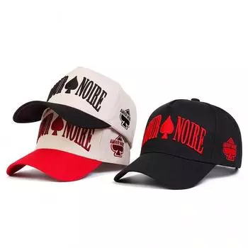Модная персонализированная вышитая мужская бейсбольная кепка женская регулируемая хлопковая уличная кепка для отдыха кепка дальнобойщика спортивные кепки чёрный/бежевый