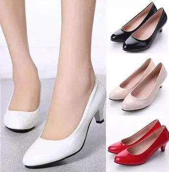 Модная пикантная модная женская обувь телесного цвета, офисная повседневная обувь на высоком каблуке для элегантных женщин 42 белый