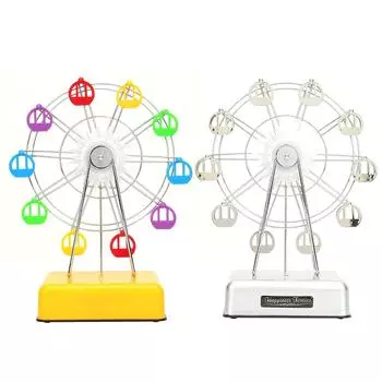 Модная пластиковая модель колеса обозрения на батарейках музыкальная шкатулка детский подарок Yellow