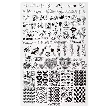 Модная пластина для стемпинга ногтей, маникюр, дизайн ногтей, аксессуары для украшения для домашнего и профессионального салонного использования 5