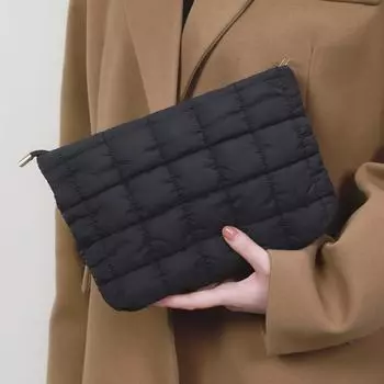 Модная плиссированная косметичка в корейском стиле – трендовая универсальная сумка через плечо для женщин