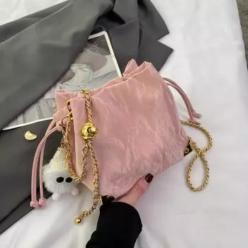 Модная плиссированная сумка через плечо для женщин, новые модные мягкие сумки через плечо, дизайнерские высококачественные сумки-пельмени