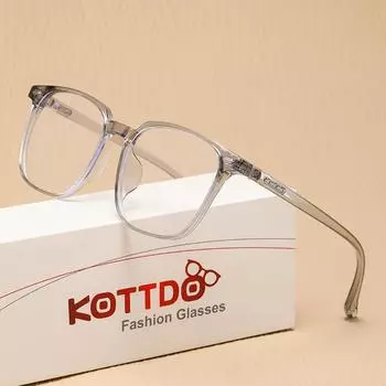 Модная плоская линза оправы для очков с защитой от синего света белый