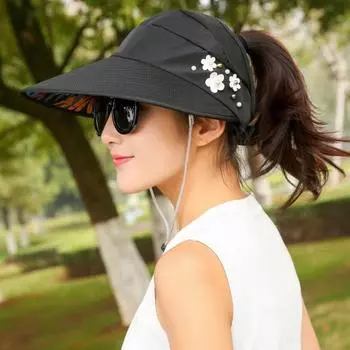 Модная пляжная шляпа с козырьком и складными полями, женская летняя женская летняя складная шляпа с широкими полями, солнцезащитная шляпа с УФ-защитой от солнца, пляжные кепки, широкие кепки розы красного