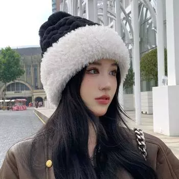 Модная плюшевая бархатная защитная шапка для ушей, зимняя теплая шапка, теплая ветрозащитная шапка для езды на велосипеде 1