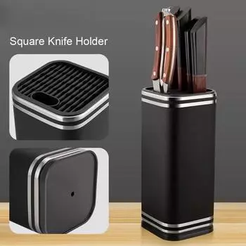 Модная подставка для ножей, держатель для кухонных ножей из нержавеющей стали, подставка-блок, высококачественные кухонные аксессуары