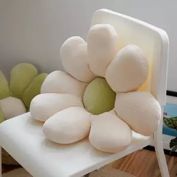 Модная подушка в виде цветка, мягкое кресло в скандинавском стиле, офисная, сидячая, милая, студенческая, для общежития, подушка для ягодиц, подушки, домашний декор 40x40cm зелёный