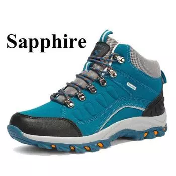 Модная походная обувь для мужчин и женщин, новая дышащая водонепроницаемая спортивная обувь на открытом воздухе 35 синий