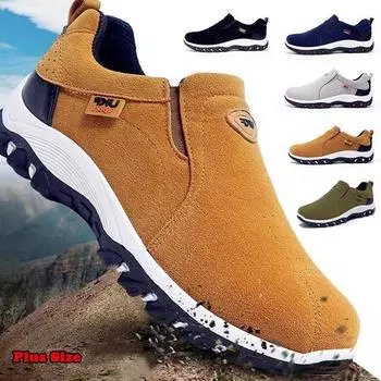 Модная походная обувь, мужская противоскользящая износостойкая походная обувь, водонепроницаемая дышащая обувь для скалолазания, размеры 39-44 41 чёрный