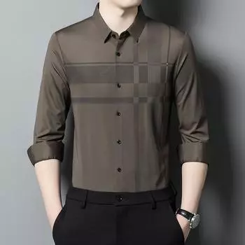 Модная полосатая повседневная куртка в цвет блока, мужская, весна и осень, новый стиль, мужская, корейский стиль, модная повседневная рубашка M