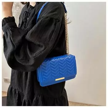 Модная полосатая женская сумка через плечо с цепочным ремнем, сумки через плечо для ежедневного использования, женские сумки и кошельки 20x12x6cm